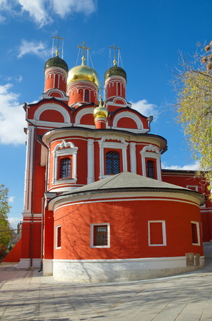 Cathedral of the icon of the Mother of God the Sign of the former Znamensky monastery on Varvarka street, Moscow, Russiaの写真素材