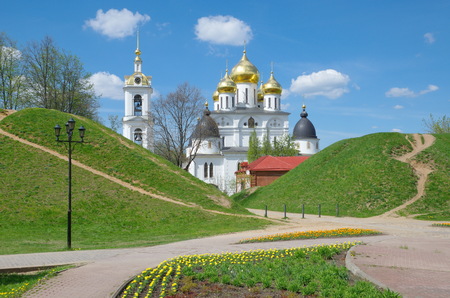 Cathedral of the Assumption in Dmitrov Kremlin. Dmitrov, Moscow region, Russiaの写真素材