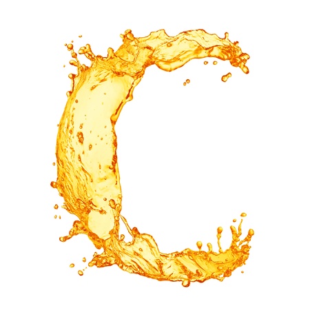 Orange liquid splash alphabet Orange liquid splash alphabet