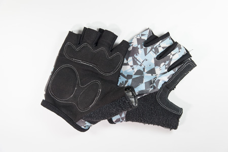 Bicycle gloves isolate on white 