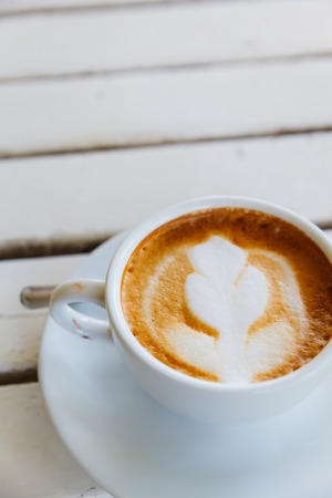 Hot cappuccinoの写真素材