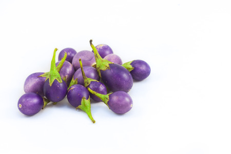 Eggplant isolate on white backgroundの写真素材