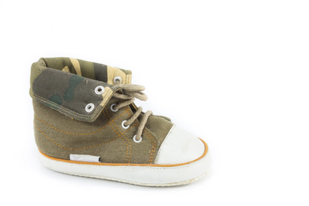little sneaker on white backgroundの写真素材