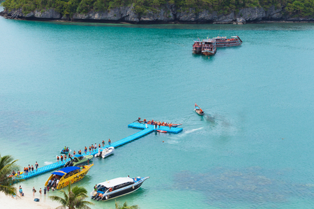 SURAT THANI, THAILAND - Jul 19 : view of Angthong National Marine Park on July 19,2016 in Surat Thani, Thailand.のeditorial素材
