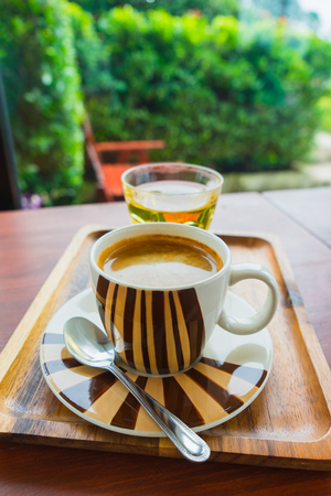 coffee cup in the cafe.の写真素材