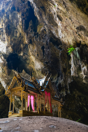 Royal pavilion in Phraya Nakorn cave. Khao Sam Roi Yot National park, Thailand.のeditorial素材