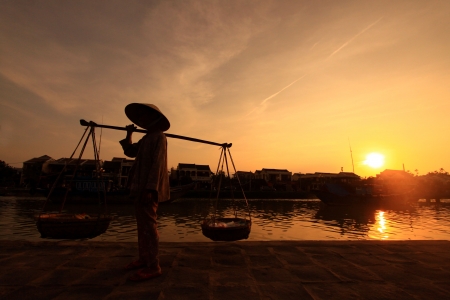 Sunset in Vietnamの写真素材