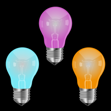 transparent colored lamps variant 2のイラスト素材