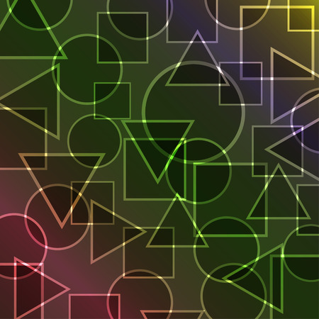background of geometric shapesのイラスト素材