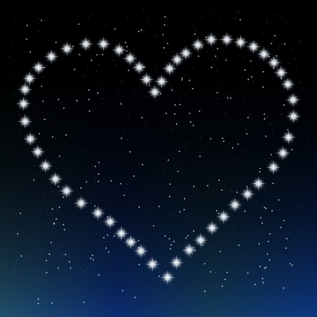 the heart of starsのイラスト素材