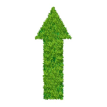 straight arrow of the grassのイラスト素材