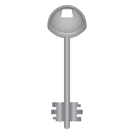 apartment key isolated on white backgroundのイラスト素材