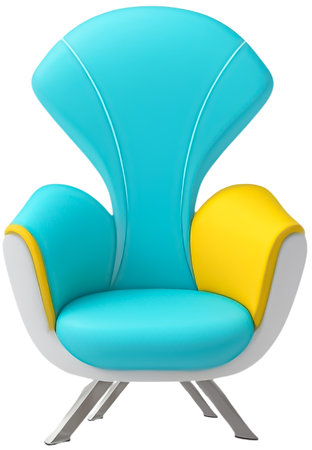 The most attractive isolated modern style chair design. It's a stylish piece of furnitureの素材