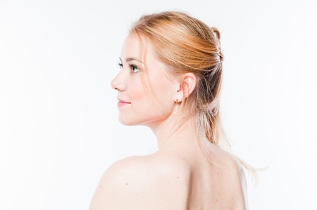 Portrait of a young and beautiful woman