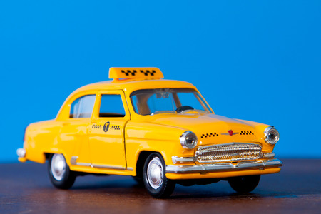 yellow taxi carの写真素材