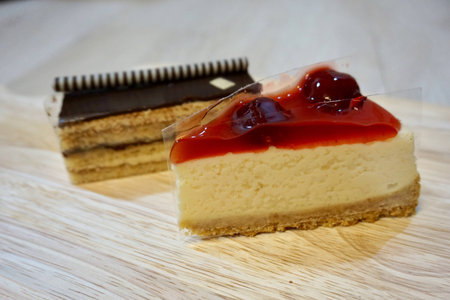 Strawberry cheese cake and opera cakeの素材