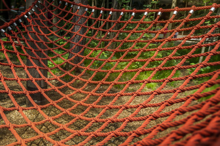 rope red gridの写真素材