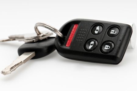 Close up of remote keyless control for car.の写真素材