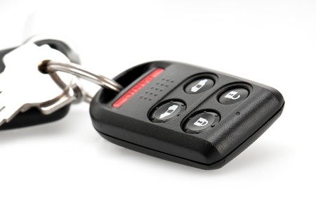 Close up of remote keyless control for car.の写真素材