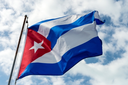 Photo of Cuban Flag in the wind,