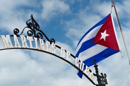 Monument to the "Martires de Cuba" in the Key West cemeteryの写真素材