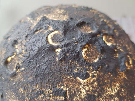 The surface of the moon covered with craters