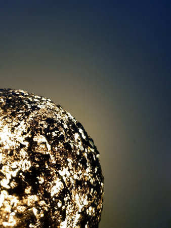 a closeup of the moon with a black background - perfect for wallpapers, or print