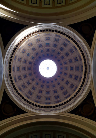 Dome of the Cathedral of St. Peter and Paul, Vatican City, Rome, Italyの写真素材