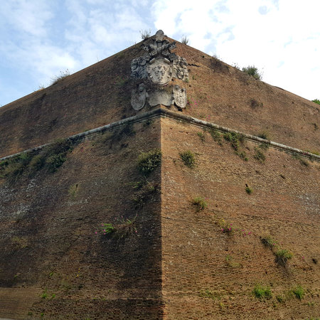 Ancient ruins of a city, destroyed by a volcano.の写真素材