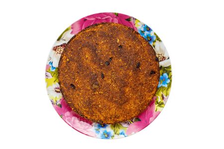 Homemade Valentine's Day Cheesecake with raisins is a healthy organic summer dessert with...