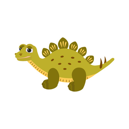 Dinosaur.  Cute baby dino for kids. Vector cartoon style illustration for presents, invitation, T-shirt, nursery decor, interior design.のイラスト素材