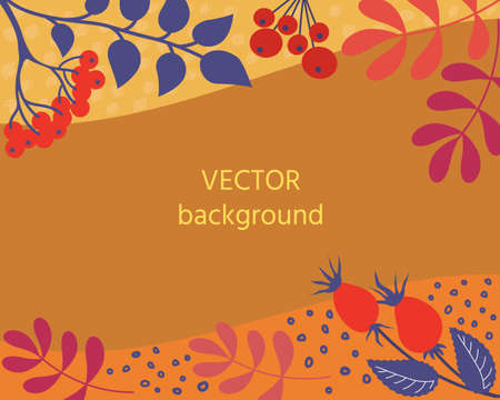 autumn background. Vector illustration for banner, posterのイラスト素材