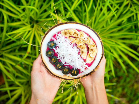 Colorful exotic vegetarian fruit nutritionの写真素材