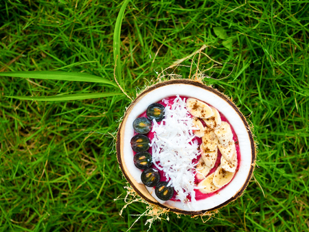 Colorful exotic vegetarian fruit nutritionの写真素材