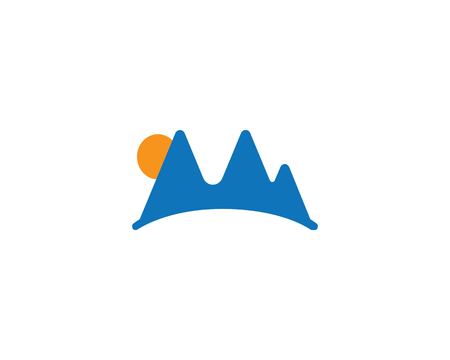 High Mountain icon  Logo Business Template Vectorのイラスト素材