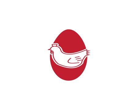 Rooster Logo Template vector illustrationのイラスト素材