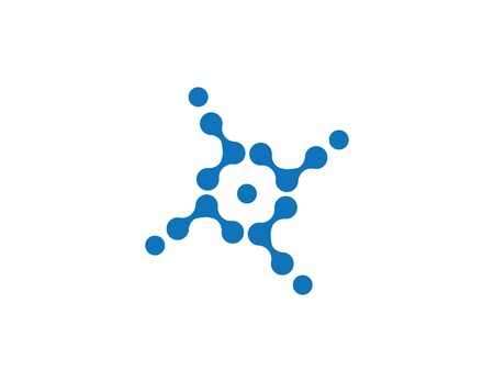 molecule icon vector designのイラスト素材