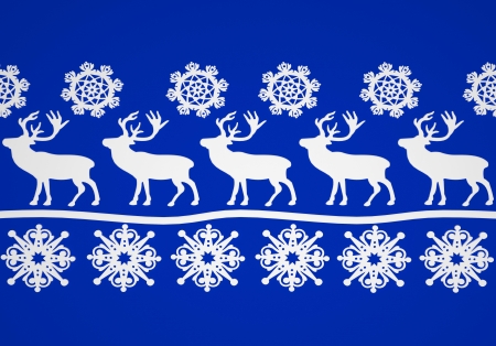 merry christmas and new year background with snowflake and deerの写真素材