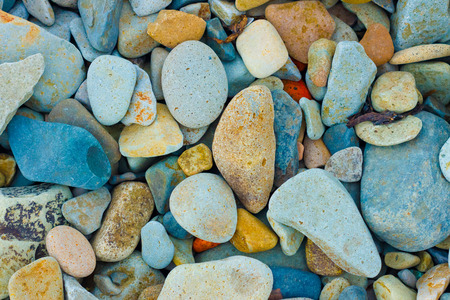colorful coastal rocks