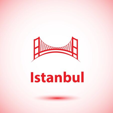 Istanbul Turkey, detailed silhouetteのイラスト素材