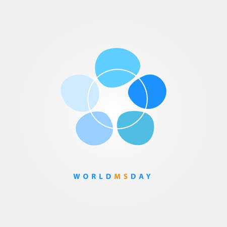World MS day concept. Multiple sclerosis treatmentのイラスト素材