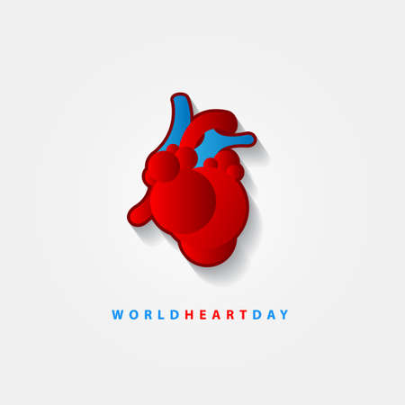 World Heart day concept. 29 september.のイラスト素材