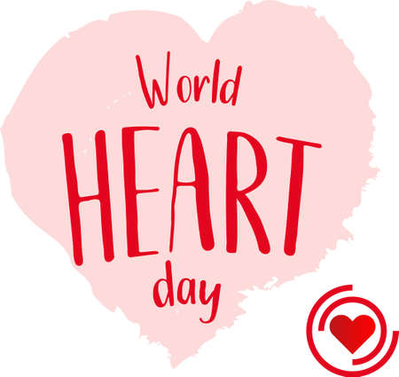 World Heart day concept. 29 september.のイラスト素材