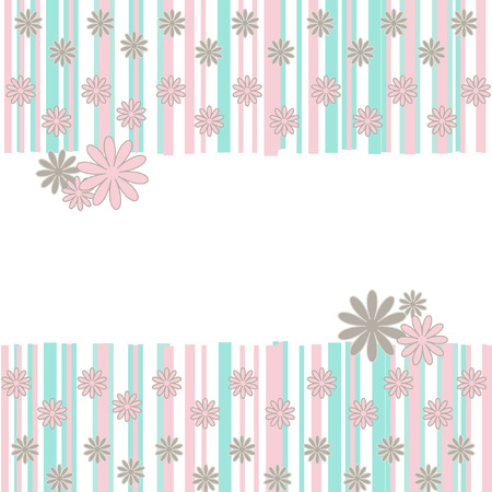 The Abstract background. The Background flowerses and bands.のイラスト素材