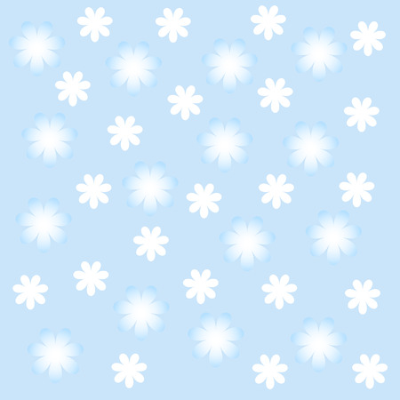 White and blue flowerses. The Floral background.のイラスト素材