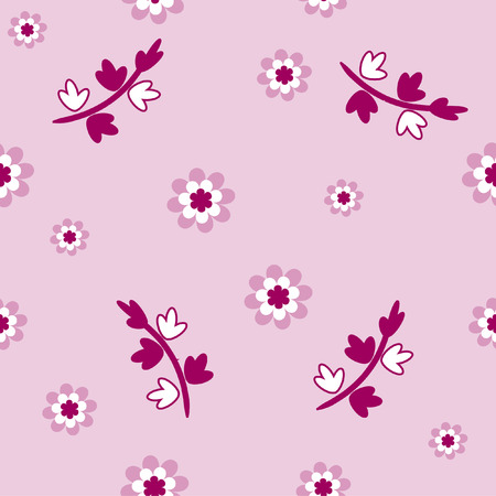 The Background seamless floral.The Material in gentile flower.のイラスト素材