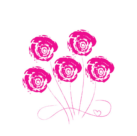 Logo flowerses. It Is Insulated on white background.のイラスト素材