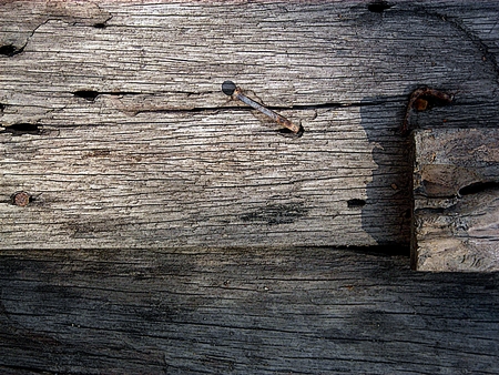 Old, cracked wood backgroundの写真素材