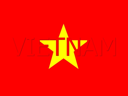 Socialist Republic of Vietnam flag backgroundの写真素材