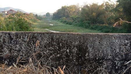 Views of the house, river, canalの写真素材